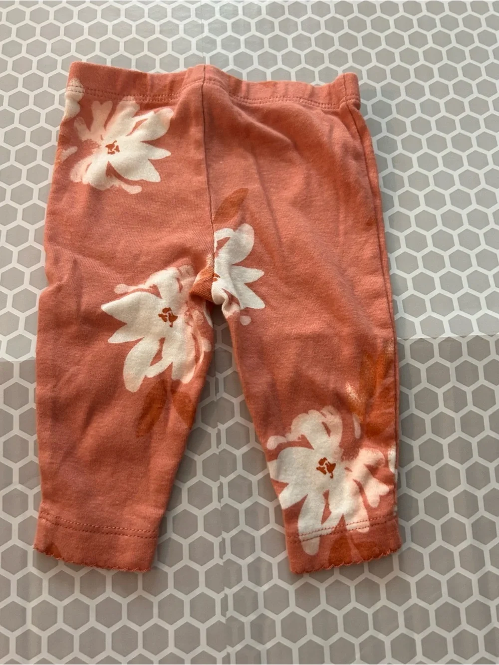 Touched by Nature Carters Gown & Floral Sleeper Set Coral and Cream Size 0-6M